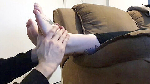 Socks slave, sock sniffing, feet worship