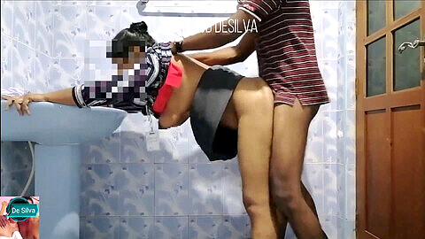 Mother, sex in bathroom, sri lankan