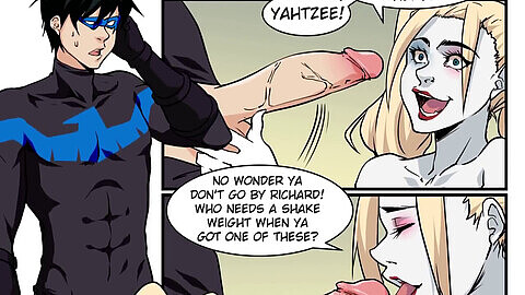 Harley Quinn takes a ride on a spunk-pump in this uncensored anime and manga porn video!