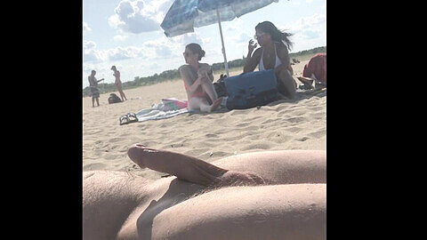 Nude beach spycam, shenanigans, gym touch