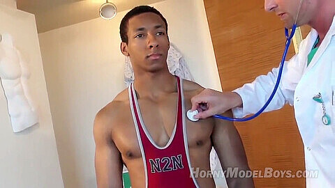 Busybeeee, young interracial, muscle doctor