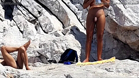 fun on greek nudist beach