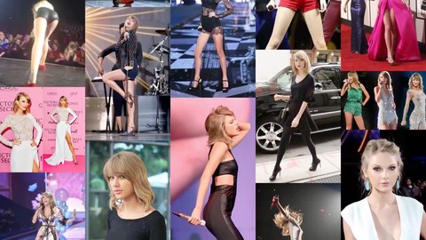 Compilation, concert, high-heeled slippers