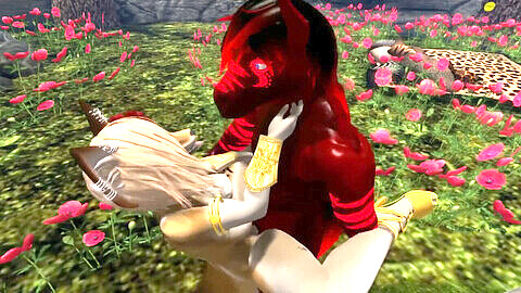 The Passionate Priestess: A 3D Yiff featuring a Wooly Fox, Stallion and Vixen!