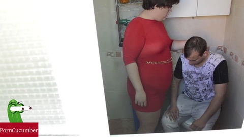 Pamela Sanchez in una sfrenata orgia nel bagno pubblico con un ragazzo dotato - CRI052
