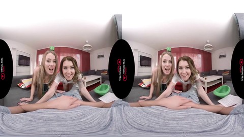 Avventura di sesso virtuale con Misha Cross e Carmel Anderson nel mondo VR