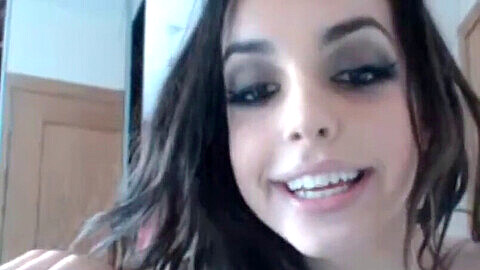 Hot Irish shemale Chloe Salpa puts on a steamy webcam show